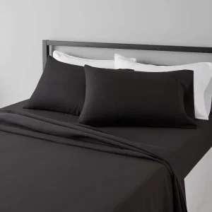 Customized Woven Modern Double sized Pure color Ultra fine Fiber 200TC 100% Cotton Bed Sheets Pillowcases Set Large Extra large