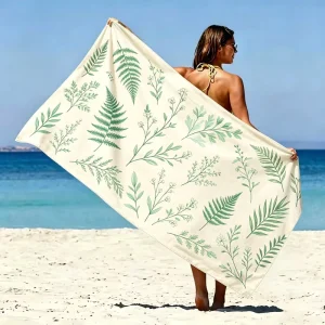 Customized logo Beach Towel Rectangle Beach Towel Thick Microfiber Fabric Super Absorbent Beach Towels