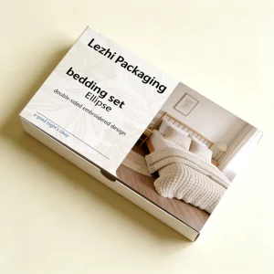 Customized logo Bed Sheet Set Pillowcase Packaging Box Bedding Pillow Paper Drawer Box with Pull out Lid