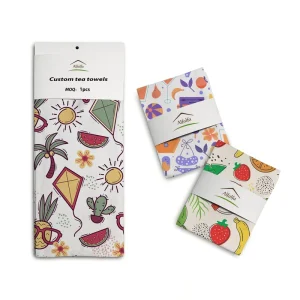 Customized multi-color high-quality absorbent tea towels reusable linen woven kitchen cleaning tea towels and dish towels