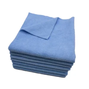 Cut Edge Warp Knitted Microfiber Towel Absorbent Lint Free Multipurpose Cleaning Cloth for Car Home Kitchen Cleaning