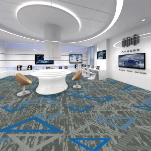 Cut Pile Woven Jacquard Machine Made Modern Polypropylene Commercial Hotel Wall to Wall Carpet