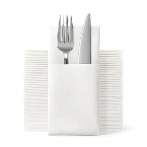 CutLery Napkin Cloth Like Hand Tissue Paper Wedding Party Cleaning Color Airlaid Napkin Linen Feel Airlaid Napkin