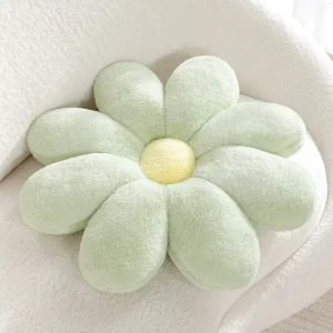 Cute 3D Flower Shaped Decorative Cushion Soft Plush Sunflower Floor Pillow Seating Cushion for Sofa Bedroom Home Decor