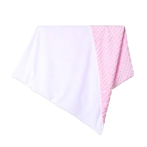DDP Heat Transfer Sublimation Blank Minky Dot Massage Baby Blanket Personalized Baby Blanket for Sublimation Printing
