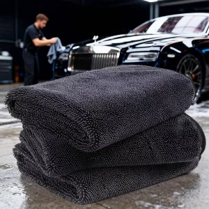 DFTW7090 520G 1200GSM 60x90cm Microfiber Detailing Cleaning Cloth Car Absorbent Car Wash Towel
