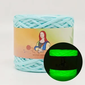 DIY Hand knitting Creative Hot New Luminous Glow Dark Crochet Yarn Fancy Yarn Polyester Ball Glowing Yarn 3D Effect 50g 50m
