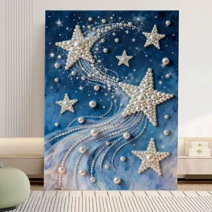 DIY Pearl Painting Kit for Adults 5D Diamond Art Craft Full Drill Bead Picture Home Wall Decor Unique Gift