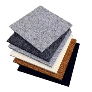 DIY Self Adhesive PVC Square Peel & Stick Washable Anti Slip Carpet Tiles for Home Car & Commercial Use