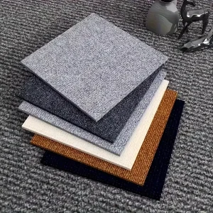 DIY Self Adhesive Tile Carpet Square Peel and Stick Commercial Carpet Floor Tile Anti Slip Mat Home Carpet Tile Decoration