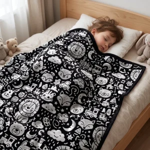 DIY Solid Kids Knitted All Season Washable Polyester Throw Blanket Factory Price Low MOQ Private Label Export Quality OEM ODM