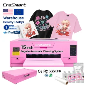 DTF Printer Any Fabric Printing Dual Xp600 A2 A3 DTF Printer Printing Machine 60cm with Shaker Powder Machine
