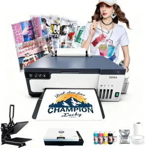DTF Transfer Printer A3+ A4 DTF Printer T Shirt Printing Machine With Curing Oven for Clothes Hoodies Jeans Textile