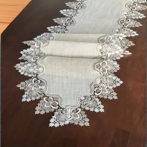 Dailu embroidery Country style Customizable Rectangular Table Runner for Home Sideboard Dressing Table Party Wedding