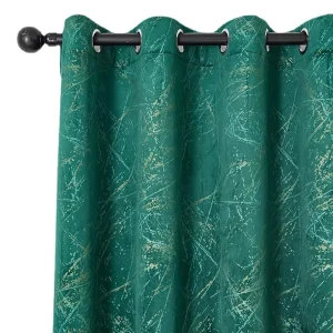 Darkening Woven Velvet Curtain Fabric Breathable Dyed Soft Blackout Curtain