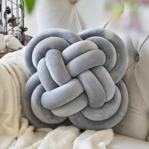 Decor Cushion Round Ball Shape Luxury Cotton Pillow Cushion Living Room Sofa Couch Decorative Knotted Throw Pillow