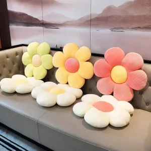 Decorative Chamomile Flower Pillows Seat Home Decor Geometric Throw Pillow Pillowcase Cushion Covers Flower Cushion