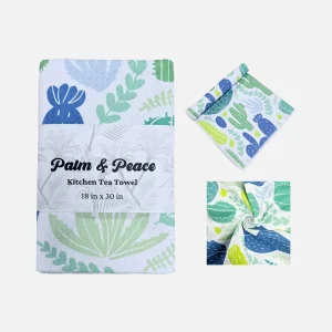 Decorative Microfiber Waffle Tea Kitchen Towel Coffee Bar Cleaning Towel Set for Home Gift