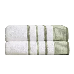 Decorative Oversized Luxury Hotel Logo Bath Sheet Set Cotton 2 Pack 68×35 Extra Large Towels Durable Bathroom Decor