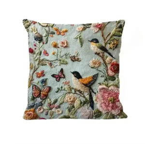 Decorative Pillow Luxury Throw Pillow Cushion with 3D Printed Embroidery Pattern