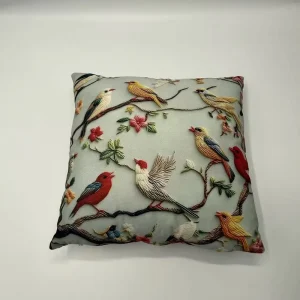 Decorative Pillow Luxury Throw Pillow Cushion with 3D Printed Embroidery Pattern