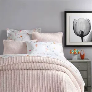 Decorative Quilted Duvet Cover Queen Size Striped Bedspread Coverlet Comforter for Hotel