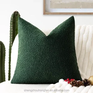 Decorative Textured Burlap Linen Throw Pillow Covers Farmhouse Boho Cushion Cover Solid Accent Pillowcase for Couch Home Decor
