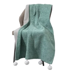 Decorative Throw Blanket Soft Cozy Chenille Throw Blanket with Fringe Tassel For Couch Sofa Chair Bed Living Room Gift