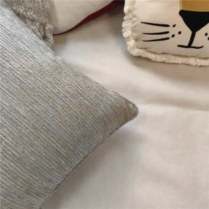 Decorative Throw Pillow Covers Sofa Couch Metallic Jacquard Cushion Cover Nordic Style Sofa Waist Pillow Striped Throw Pillow