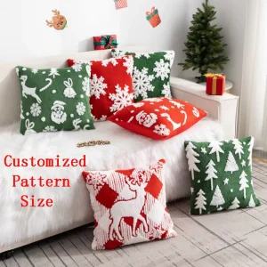 Decorative & Throw Pillows Housse de coussin Christmas Throw Pillow Embroidery Cushion