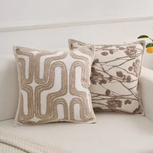 Decorative Vintage Blank Throw Pillow Cover 18×18 Waffle Washable Eco Friendly Polyester Cotton for Sofa Bed Living Room