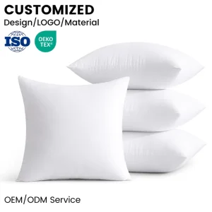 Decorative Water Resistant Hypoallergenic Pillow Cushion for Patio and Garden Outdoor Pillows Waterproof Throw Pillow Inserts