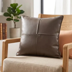 Decorative square Luxury Leather Pillowcase 45*45cm Vintage Home Decoration Cushion Cover Spot