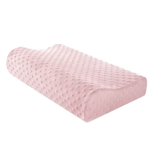 Deep Sleep Adult Breathable Bed Wave Shape Memory Foam Pillow with Neck Support Marine Pattern Cooling Cover