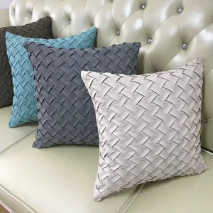Deerskin Velvet Woven Plain Simple Modern Sofa Living Room Decoration Cushion Pillow