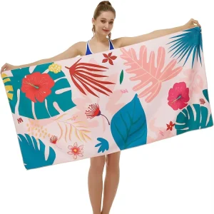 Design Printed Microfiber Beach Towel Summer Use Quick Dry & Highly Absorbent Soft & Customizable for Beach & Pool