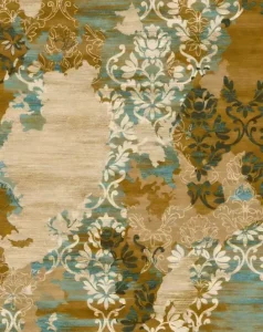 Designed Floral Pattern Home Use Hand Made Carpet Hand Carved Carpet