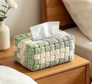 Designed Modern Cotton Tissue Box Suitable for Kitchen and Living Room Car Use Banquet Luxurious and Stylish