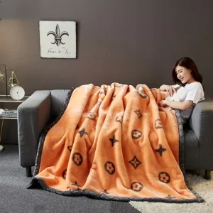 Designer Classic Luxury Heavy 2 Ply Printed Plush Faux Mink Fleece Bed Blanket Winter Soft Raschel Blankets