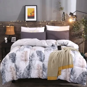 Designer Duvet Comforter Sets Queen Size 100% Polyester 3D Printed Flower Quilt Luxury Bedding for Hotel or Home