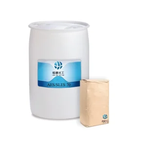 Detergent Soap Raw Materials 170kg 220kg Plastic Drum SLES 70%