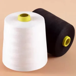 Deyuanchang Ne 50S 1 100% Polyester Ring Spun Yarn High Tenacity Moisture Absorbent Anti Bacterial Factory Supply for Knitting