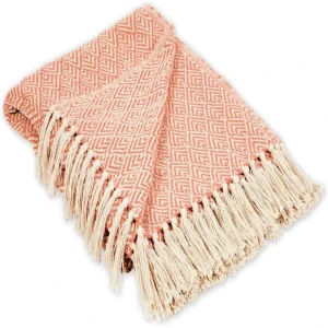 Diamond Casting Series Polyester Knitted Blanket Size 50×60 Spicy Color Super Soft All Season Eco Friendly for Any Age Group Bed