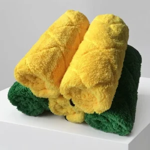 Diamond Grid Thickened Coral Fleece Car Towel Soft Absorbent Durable 800gsm Thick Microfiber Car Cleaning Towel
