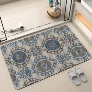 Diatom Mud Absorbent Non Slip Quick Drying Foot Pad Floor Home Area Diatomite Bath Carpet