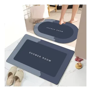 Diatom Mud Absorbent Non Slip Quick-Drying Foot Pad Floor Mat Diatomite Bath Mat for Bathroom Entrance Doormat Floor Carpet