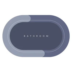 Diatom Mud Heat Transfer Printed Absorbent Non slip Quick drying Bathroom Door Floor Mat Crystal Velvet Model 5118 Manufacturer