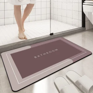Diatom Mud Shower Mat Non Slip Resistant Quick Dry Rubber Olive Decor Bathtub Tub Absorbent Bath Mats 40*60cm for Bathroom