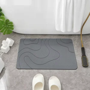Diatomaceous Earth Bath Mat Non slip Quick Dry Stone Mat for Shower Eco friendly