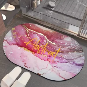 Diatomite Bath Mats Fast Drying Diatom Mud Bathroom Mats Strong Water Absorbent Carpet Rugs for Bathroom